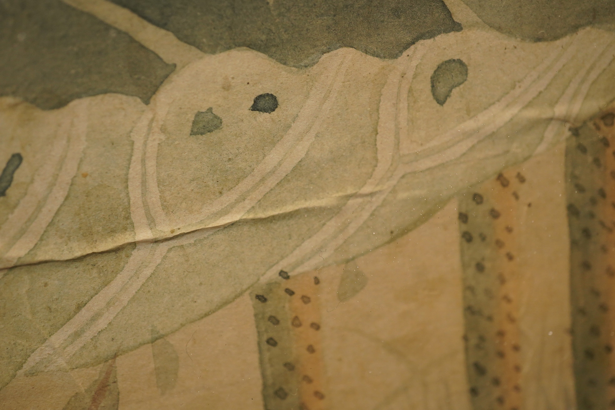 Chinese School , (18th/19th century), Phoenixes amid flowers, Ink and colour on paper; a pair